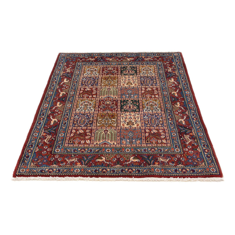 Moud Teppich 100x144cm - Perserteppich - dunkelrot