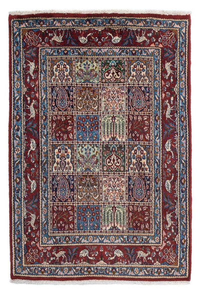Moud Teppich 95x140cm - Perserteppich - dunkelrot