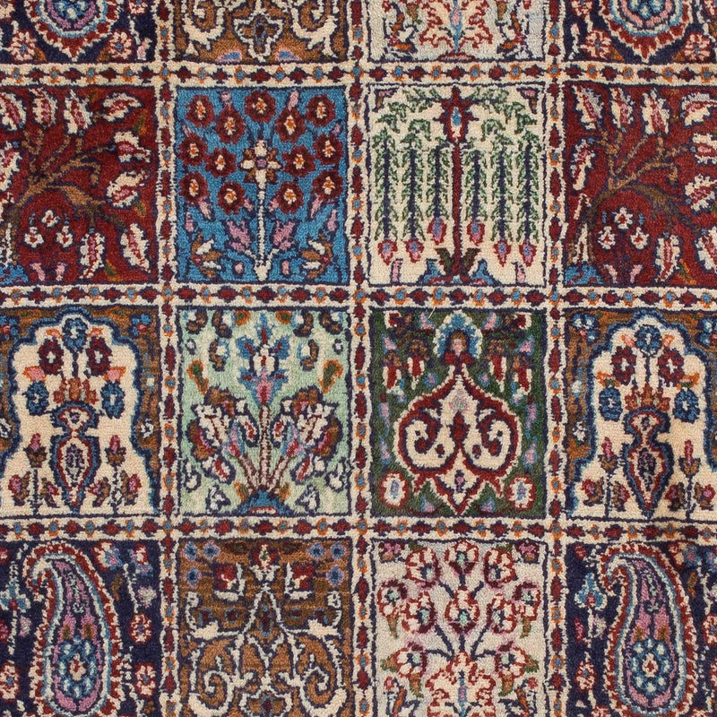 Moud Teppich 95x140cm - Perserteppich - dunkelrot