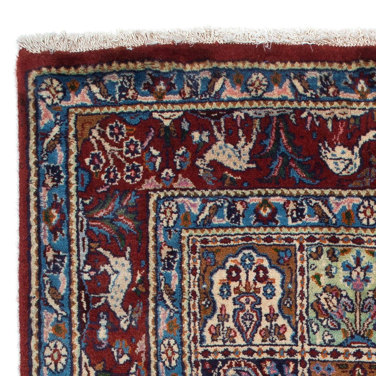 Moud Teppich 95x140cm - Perserteppich - dunkelrot