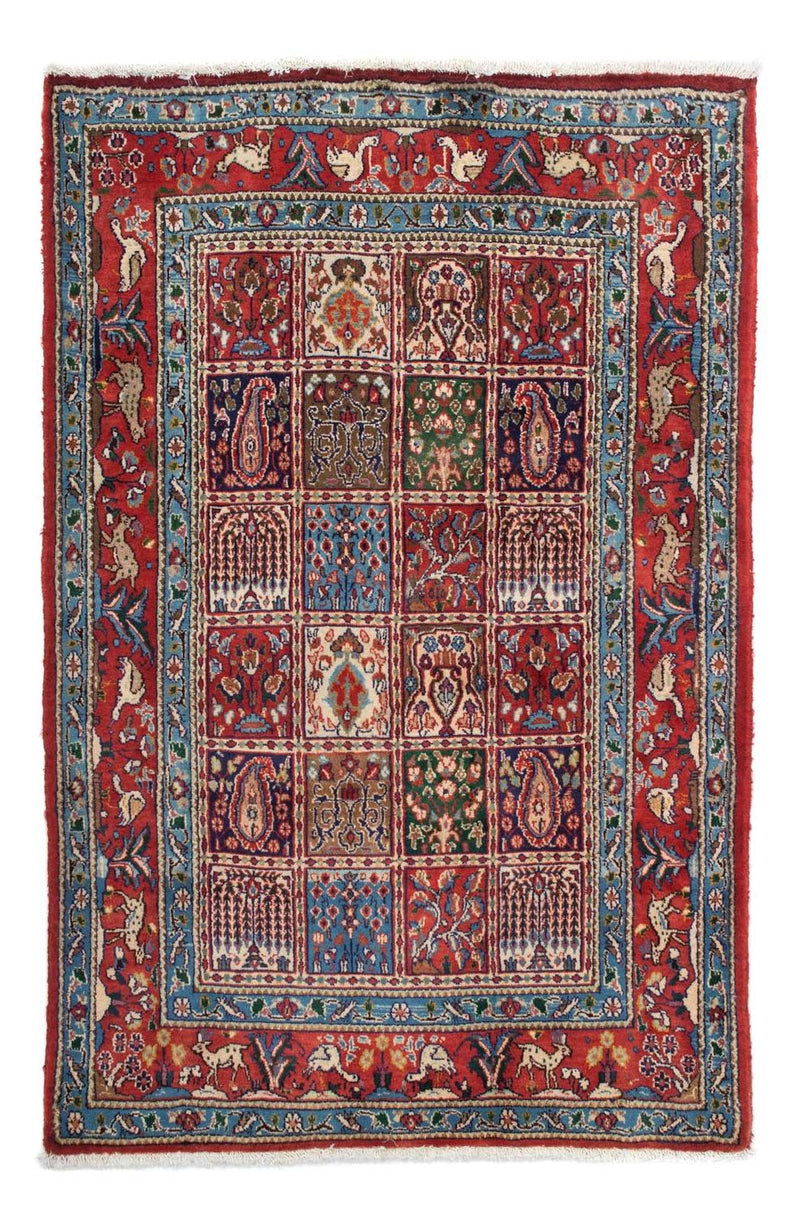 Moud Teppich 97x142cm - Perserteppich - dunkelrot