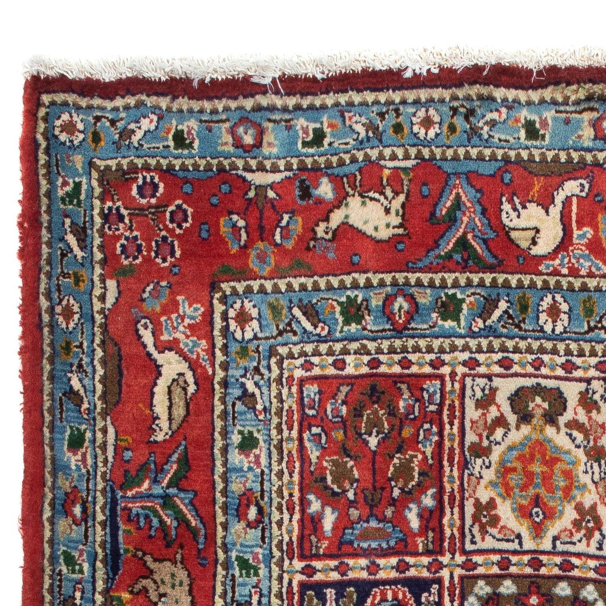 Moud Teppich 97x142cm - Perserteppich - dunkelrot