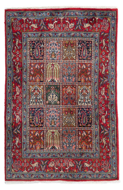 Moud Teppich 96x145cm - Perserteppich - dunkelrot