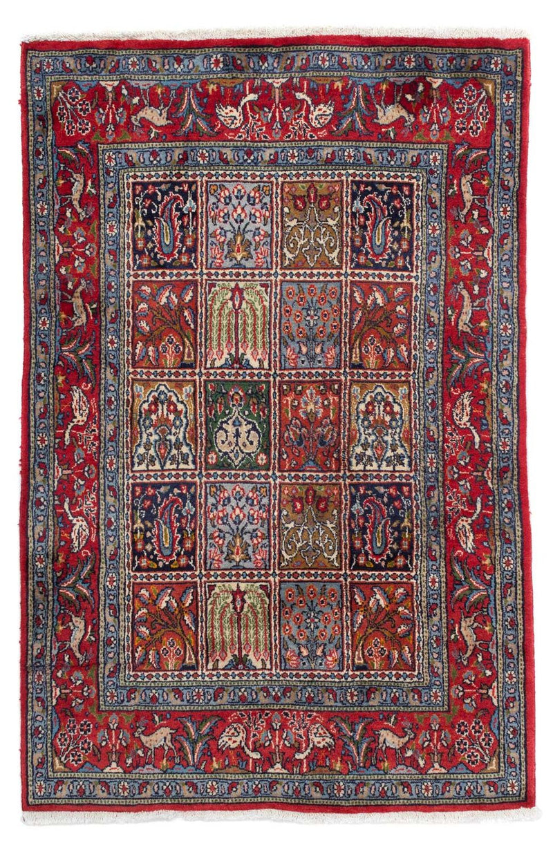 Moud Teppich 96x145cm - Perserteppich - dunkelrot
