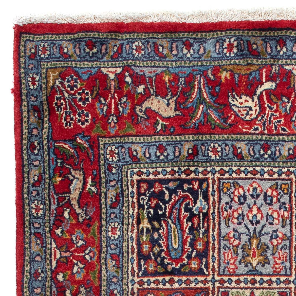Moud Teppich 96x145cm - Perserteppich - dunkelrot