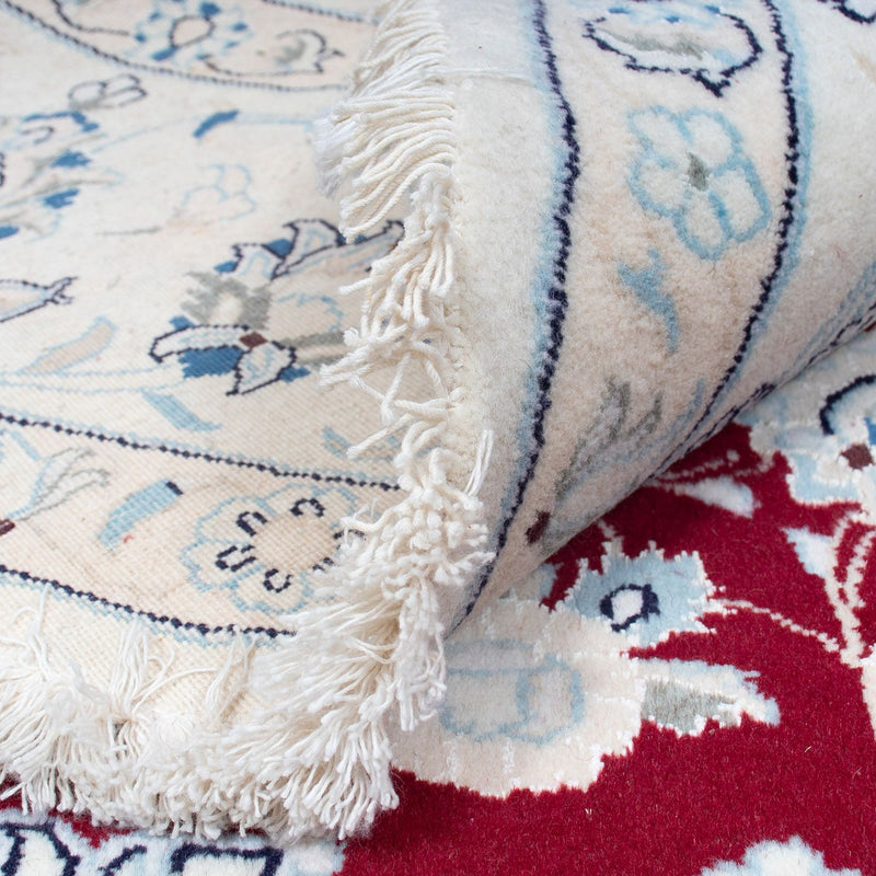 Nain Teppich 297x297cm - Perserteppich - dunkelrot