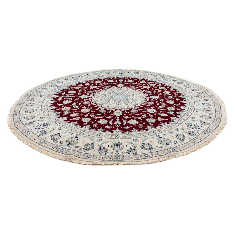 Nain Teppich 297x297cm - Perserteppich - dunkelrot