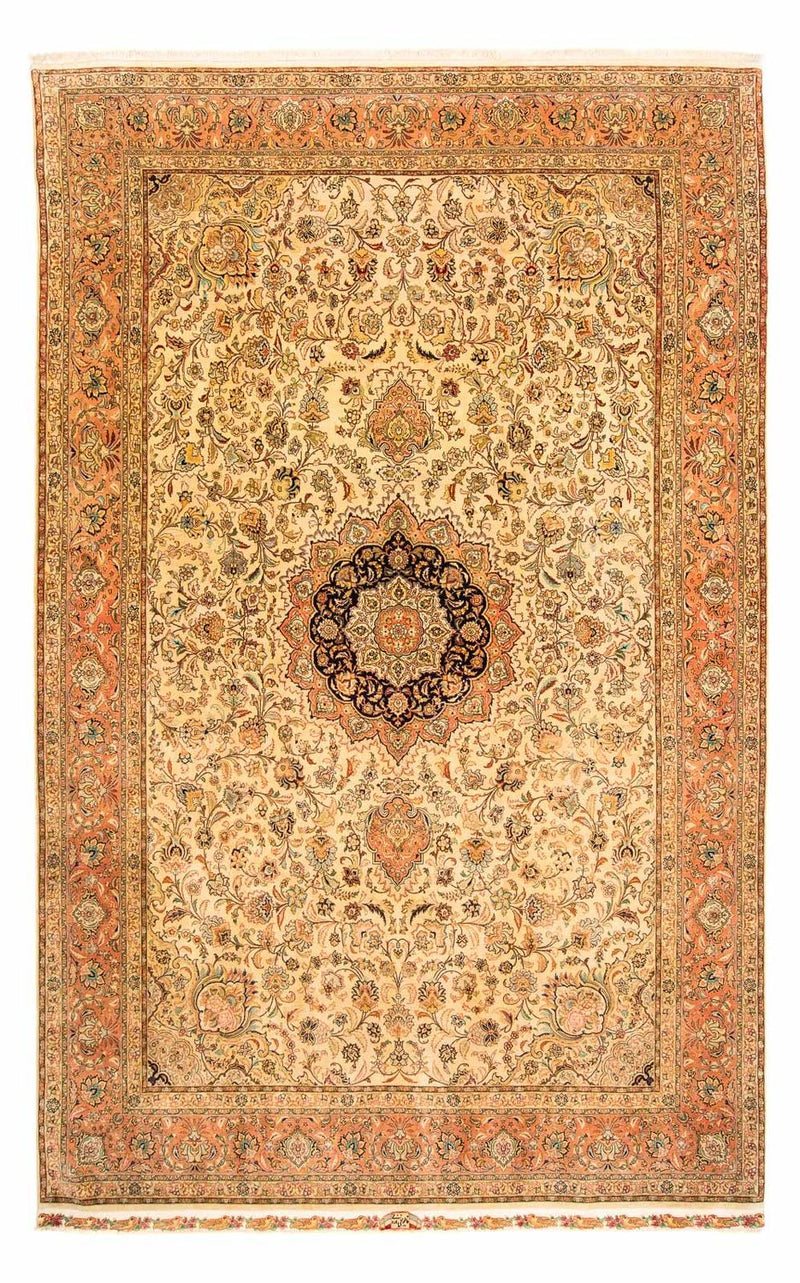 Täbriz - 70 Raj Teppich 201x320cm - Perserteppich - braun