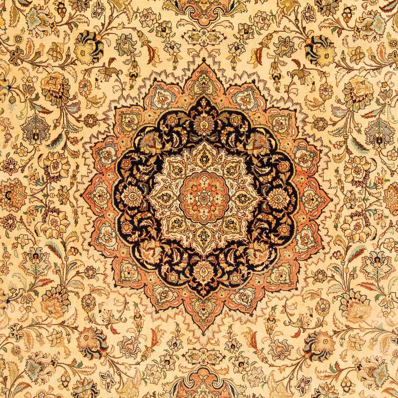 Täbriz - 70 Raj Teppich 201x320cm - Perserteppich - braun