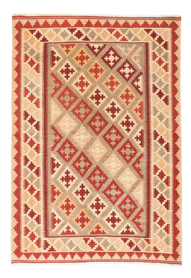Kelim Fars Teppich 148x169cm - rot