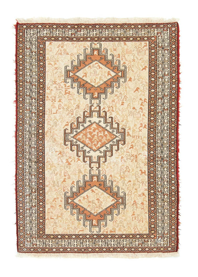Ardebil Teppich 102x150cm - Perserteppich - beige