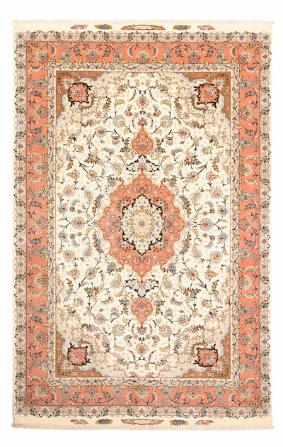 Täbriz - 50 Raj Teppich 200x306cm - Perserteppich - beige