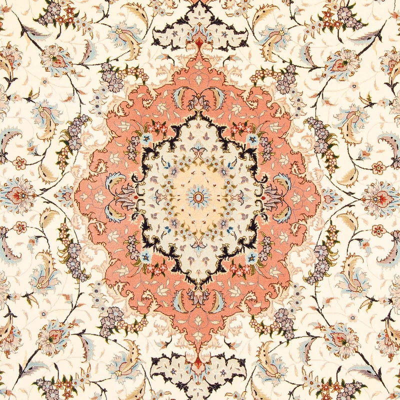 Täbriz - 50 Raj Teppich 200x306cm - Perserteppich - beige
