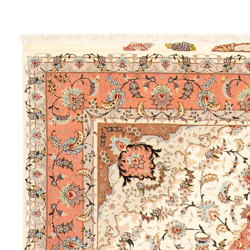 Täbriz - 50 Raj Teppich 200x306cm - Perserteppich - beige