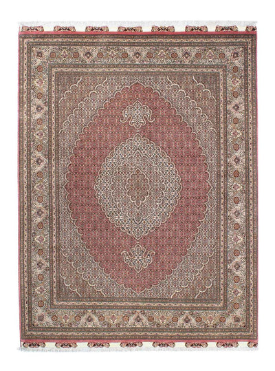 Täbriz Teppich 152x210cm - Perserteppich - hellrot