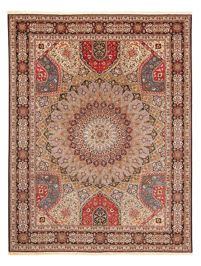 Täbriz - 50 Raj Teppich 303x405cm - Perserteppich - mehrfarbig