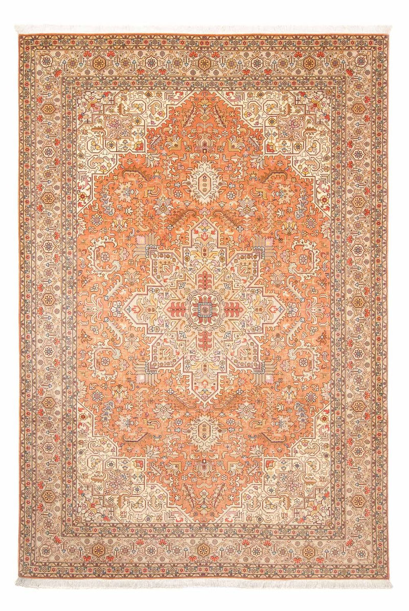 Täbriz - 50 Raj Teppich 206x300cm - Perserteppich - beige
