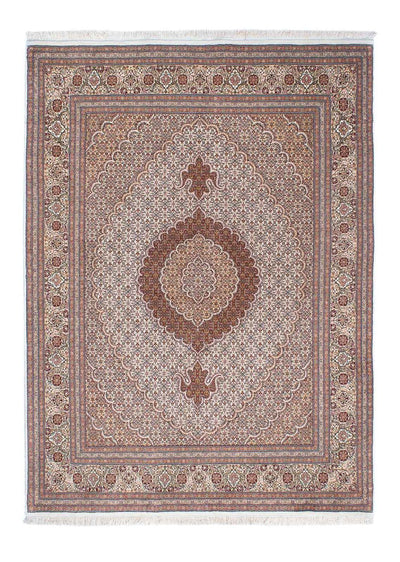 Täbriz Teppich 154x214cm - Perserteppich - hellbraun