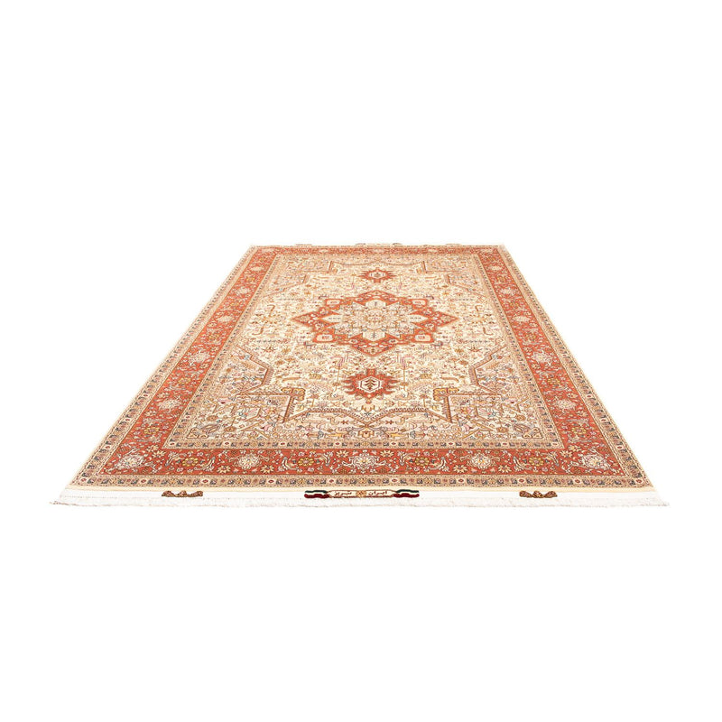 Täbriz - 50 Raj Teppich 207x305cm - Perserteppich - beige