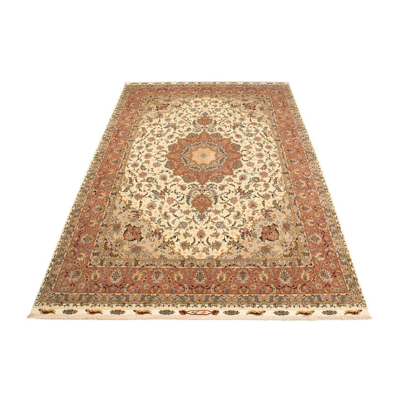 Täbriz - 50 Raj Teppich 297x413cm - Perserteppich - braun