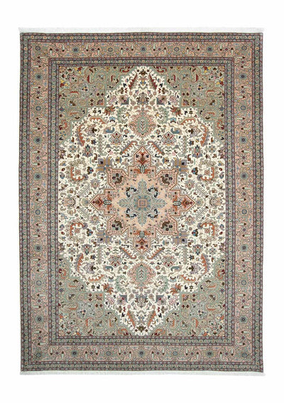 Täbriz - 50 Raj Teppich 205x300cm - Perserteppich - beige