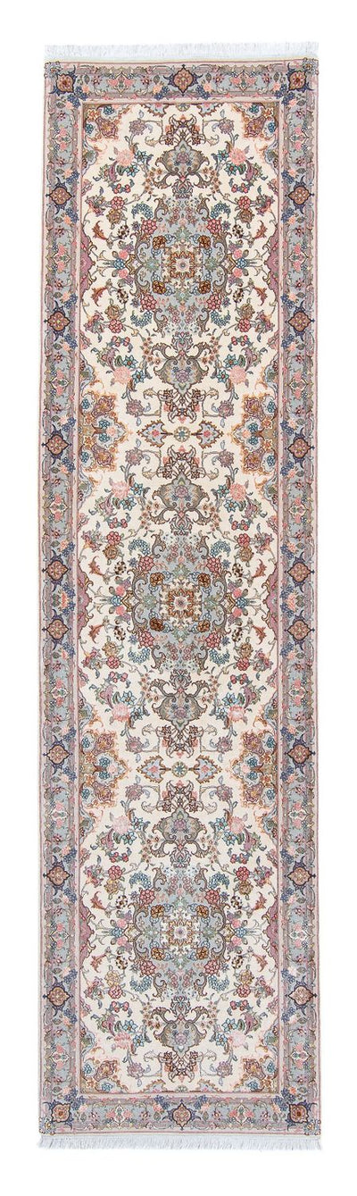 Täbriz - 50 Raj Teppich 90x356cm - Perserteppich - beige