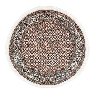 Täbriz - 50 Raj Teppich 151x151cm - Perserteppich - beige