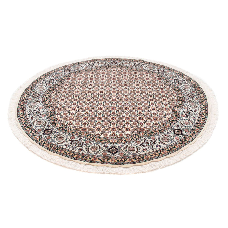Täbriz - 50 Raj Teppich 151x151cm - Perserteppich - beige