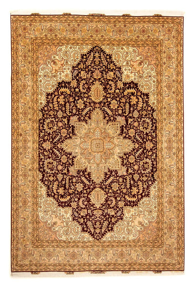 Täbriz - 50 Raj Teppich 245x346cm - Perserteppich - hellbraun