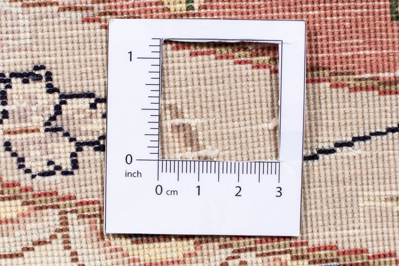 Täbriz - 50 Raj Teppich 207x207cm - Perserteppich - beige