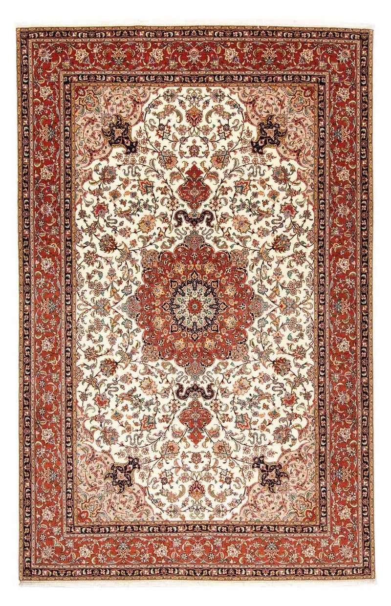 Täbriz - 50 Raj Teppich 201x303cm - Perserteppich - beige