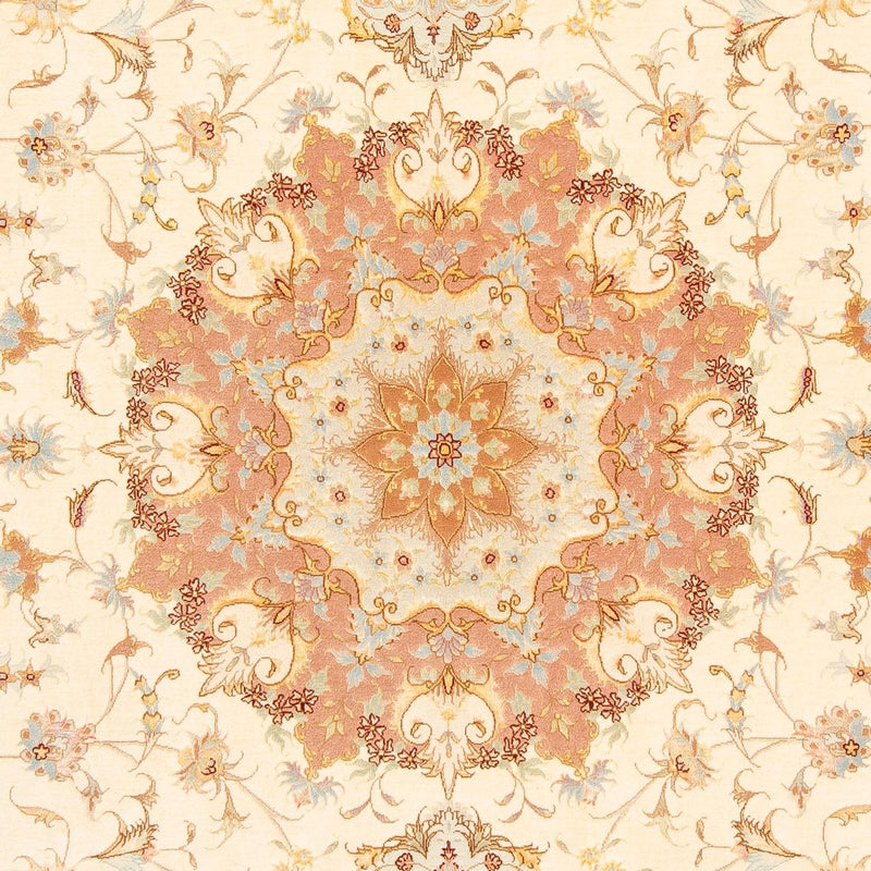 Täbriz - 50 Raj Teppich 203x312cm - Perserteppich - beige