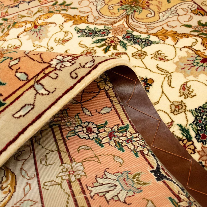 Täbriz - 50 Raj Teppich 100x151cm - Perserteppich - beige