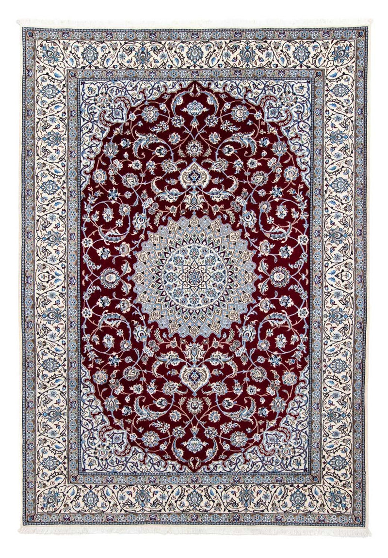 Nain - 9La Teppich 202x288cm - Perserteppich - dunkelrot
