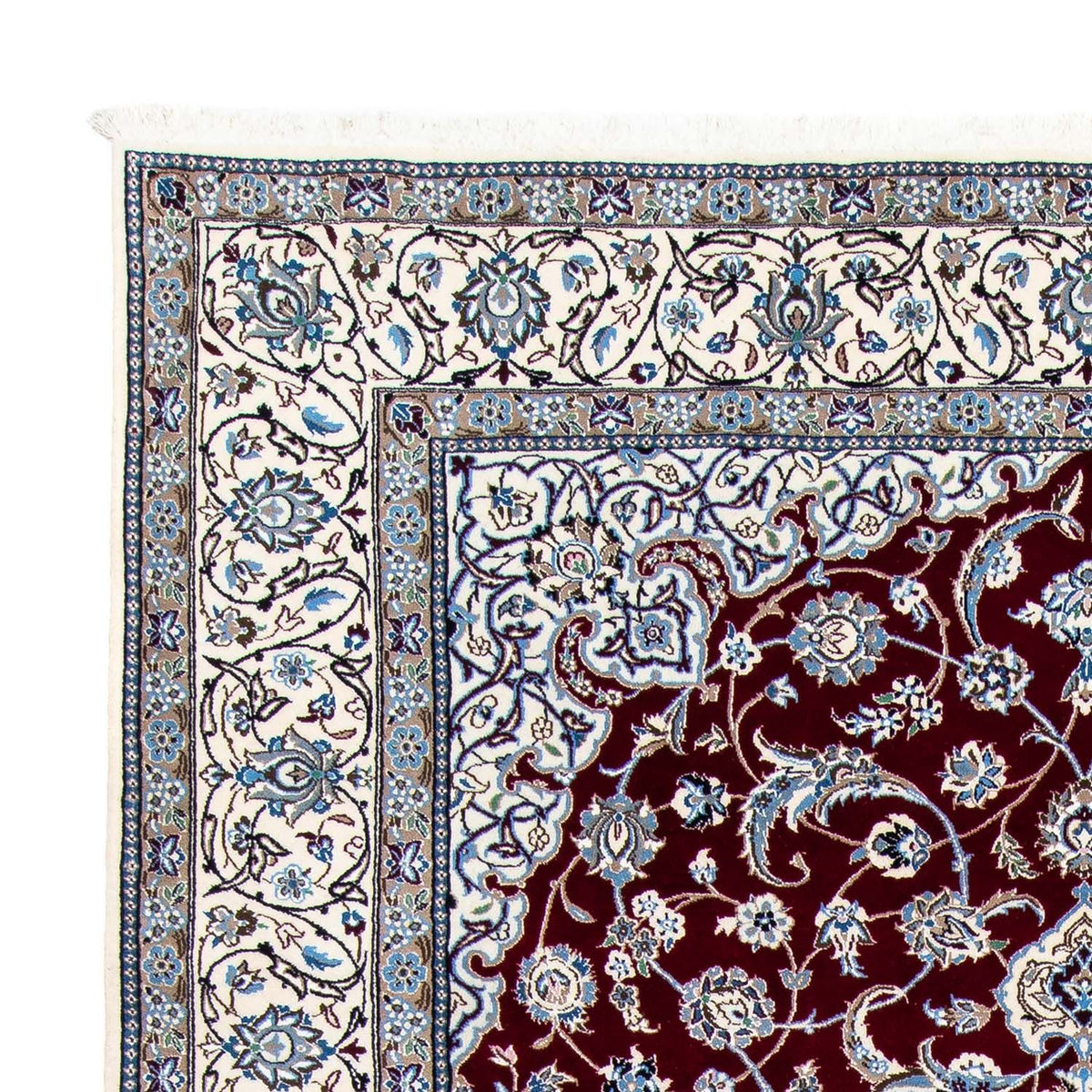 Nain - 9La Teppich 202x288cm - Perserteppich - dunkelrot