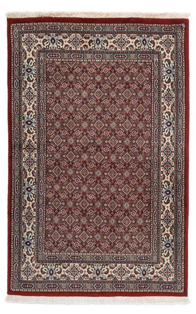 Moud Teppich 96x147cm - Perserteppich - dunkelrot