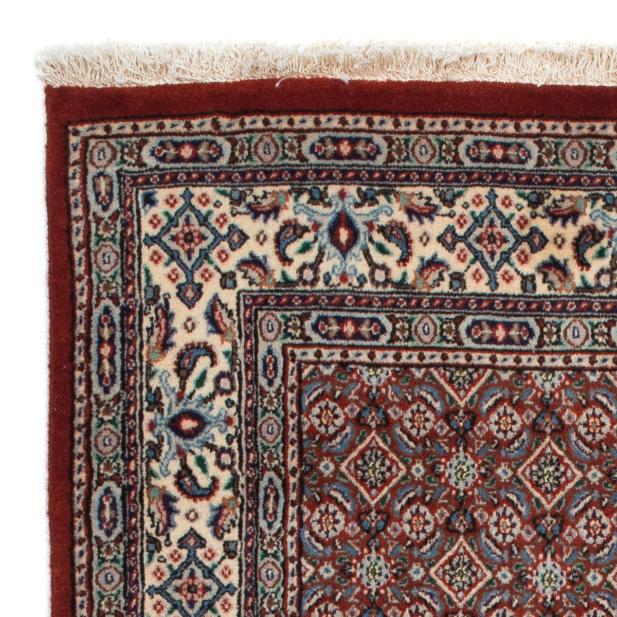 Moud Teppich 96x147cm - Perserteppich - dunkelrot