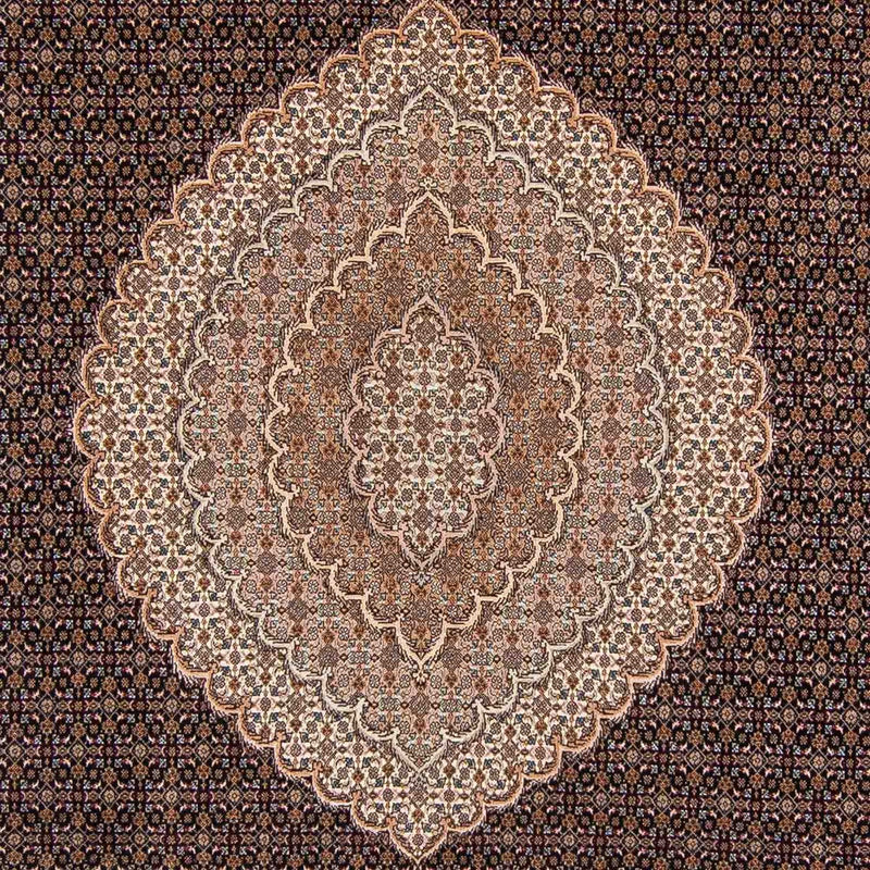 Täbriz Teppich 253x354cm - Perserteppich - hellbraun