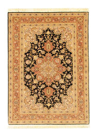Täbriz - 50 Raj Teppich 100x142cm - Perserteppich - schwarz – product image