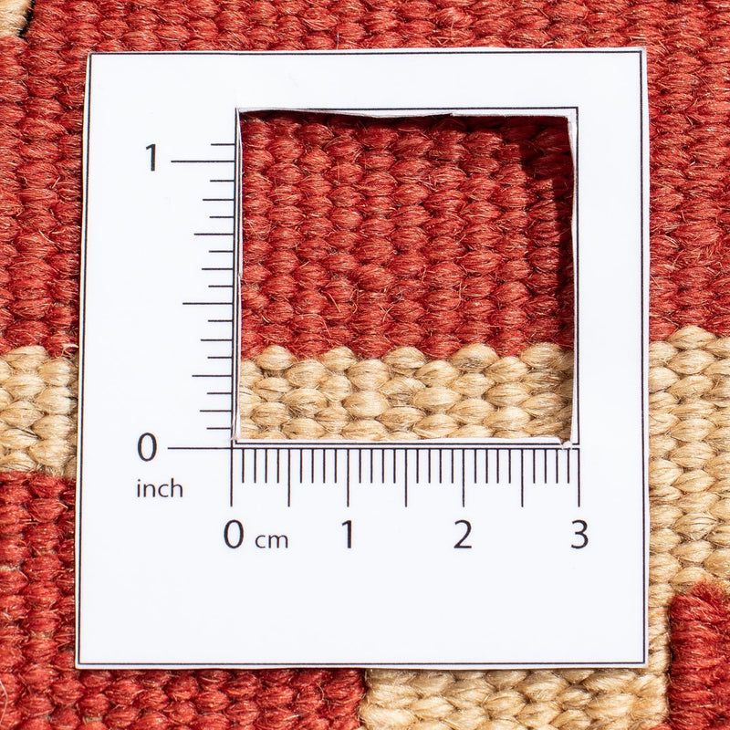 Kelim Fars Teppich 152x212cm - dunkelrot