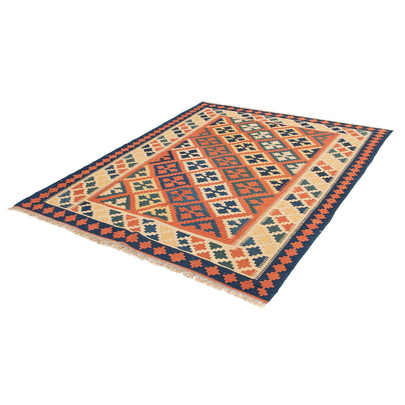 Kelim Fars Teppich 154x200cm - braun