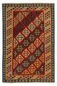 Kelim Fars Teppich 142x217cm - dunkelrot