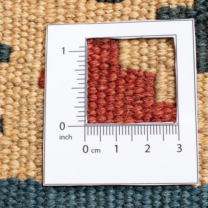 Kelim Fars Teppich 142x217cm - dunkelrot