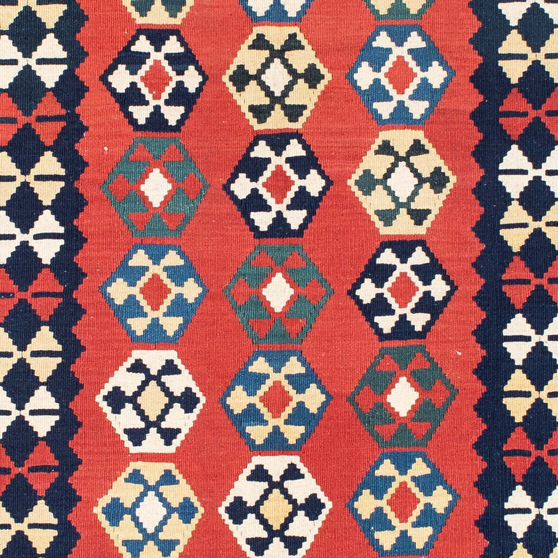 Kelim Fars Teppich 156x195cm - rot