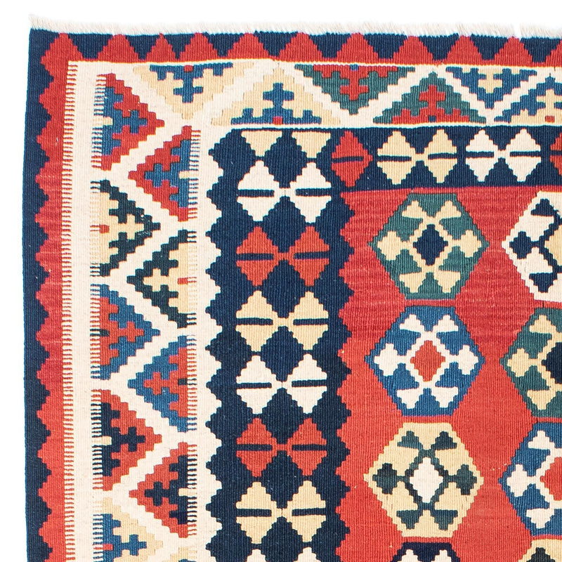 Kelim Fars Teppich 156x195cm - rot