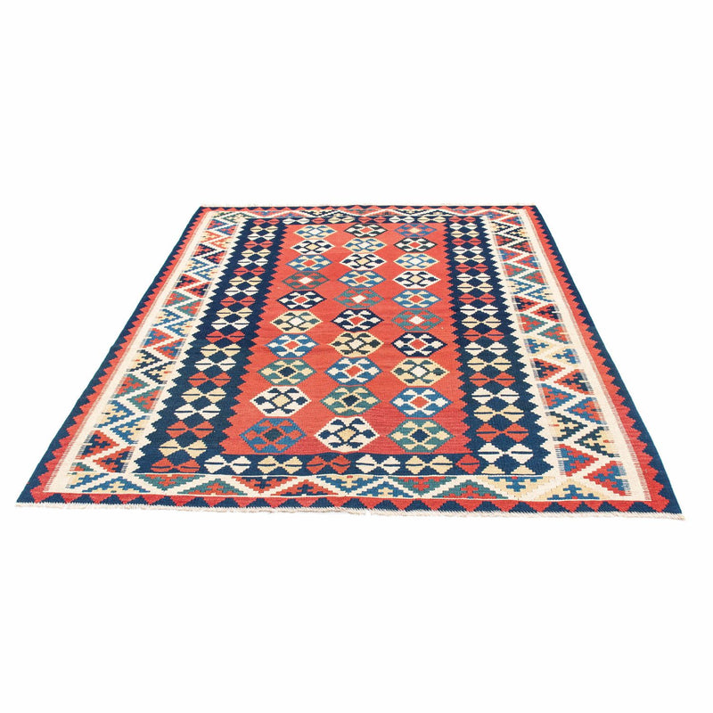 Kelim Fars Teppich 156x195cm - rot