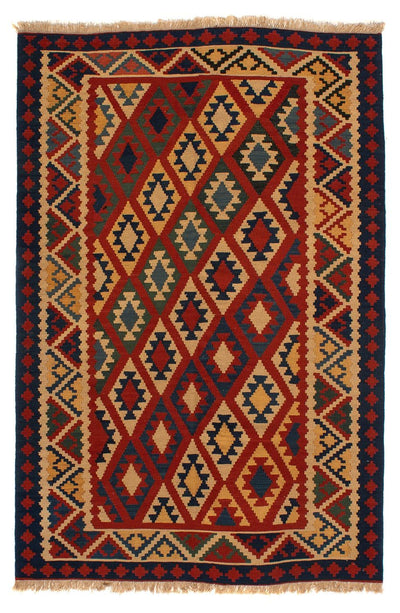 Kelim Fars Teppich 152x200cm - mehrfarbig
