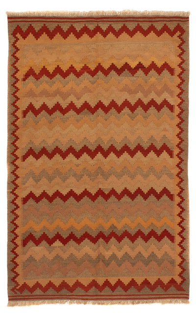 Kelim Fars Teppich 144x214cm - braun