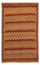 Kelim Fars Teppich 144x214cm - braun
