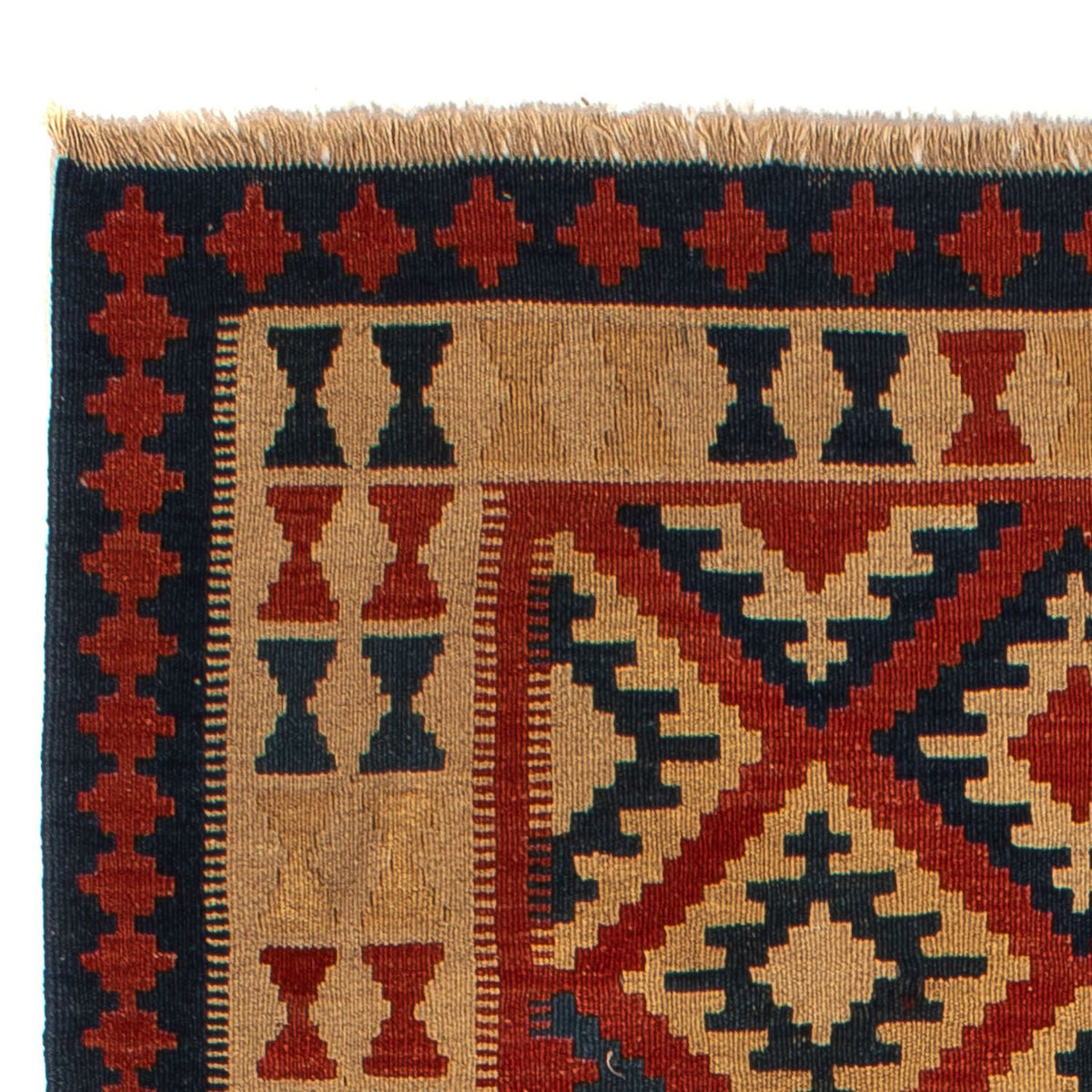 Kelim Fars Teppich 150x215cm - mehrfarbig